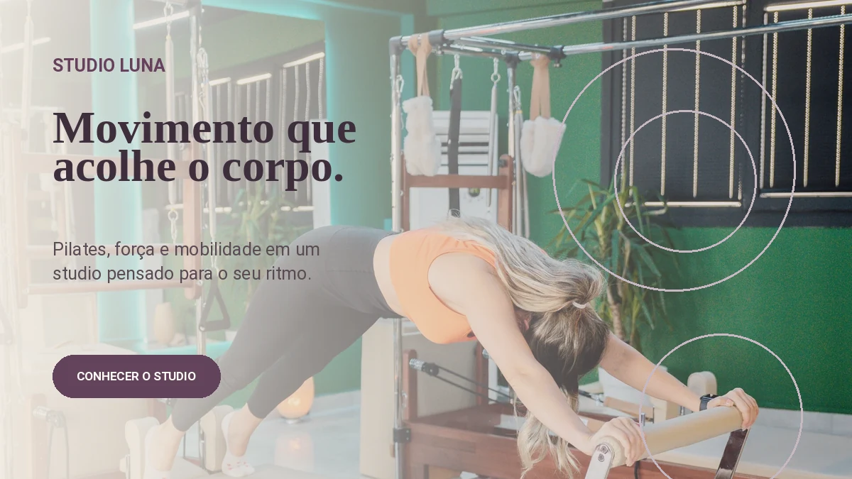 Prévia atualizada da landing page Studio Luna